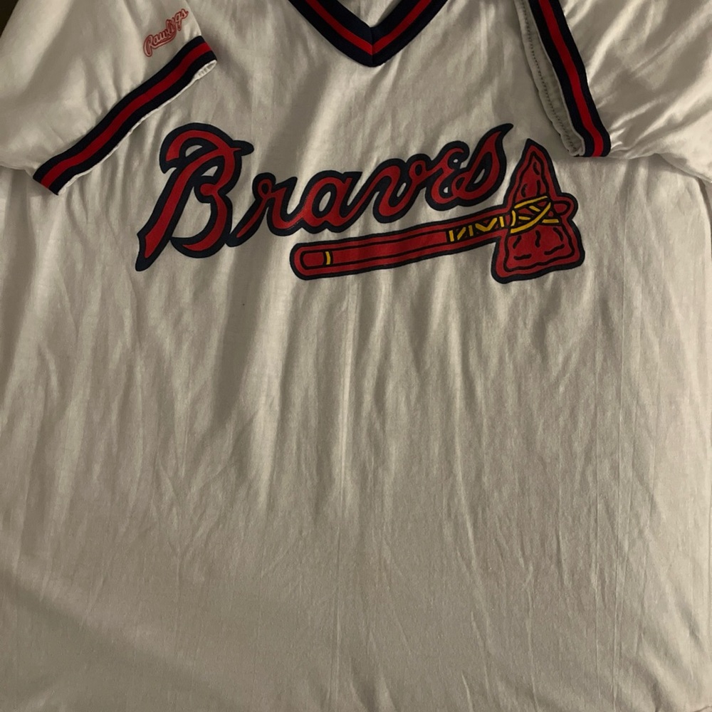 Rawlings White Shirt with Red and Blue Trim vintage 80’s like new